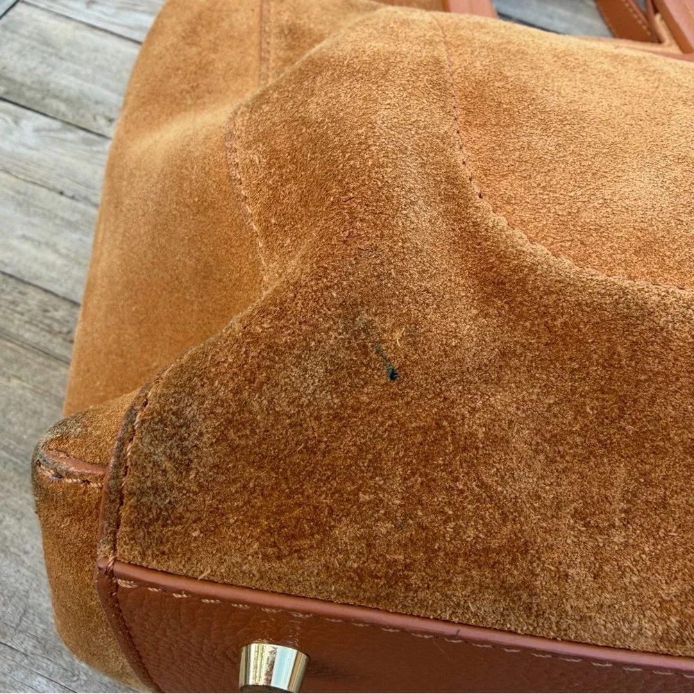 Anthropologie TMRW Studio‎ Antonio Suede Leather Crossbody Tote